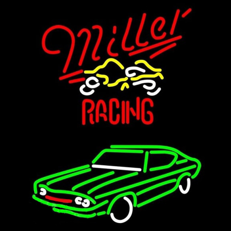 Miller Racing NASCAR Beer Sign Neonreclame