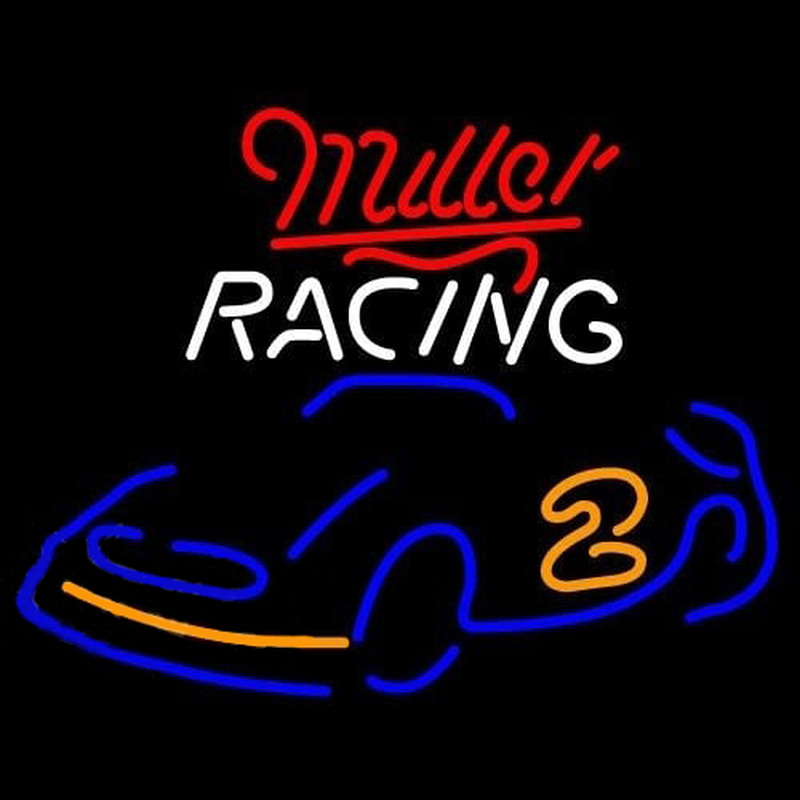 Miller Racing Rusty Wallace Car Beer Sign Neonreclame