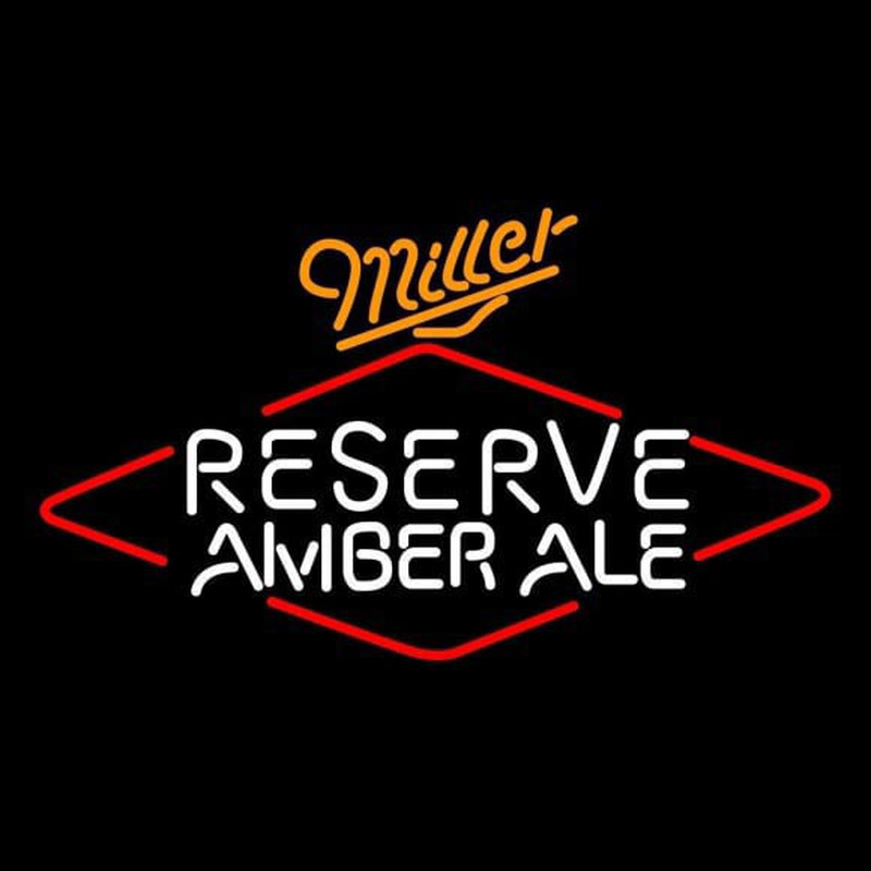 Miller Reserve Amber Ale Beer Sign Neonreclame