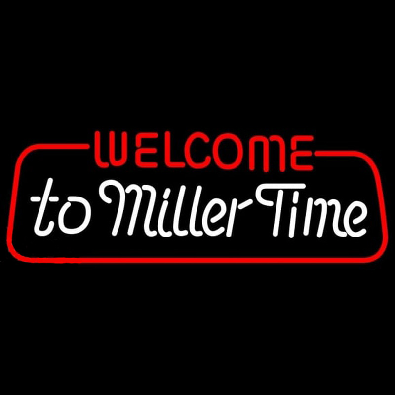 Miller welcome to time Beer Sign Neonreclame