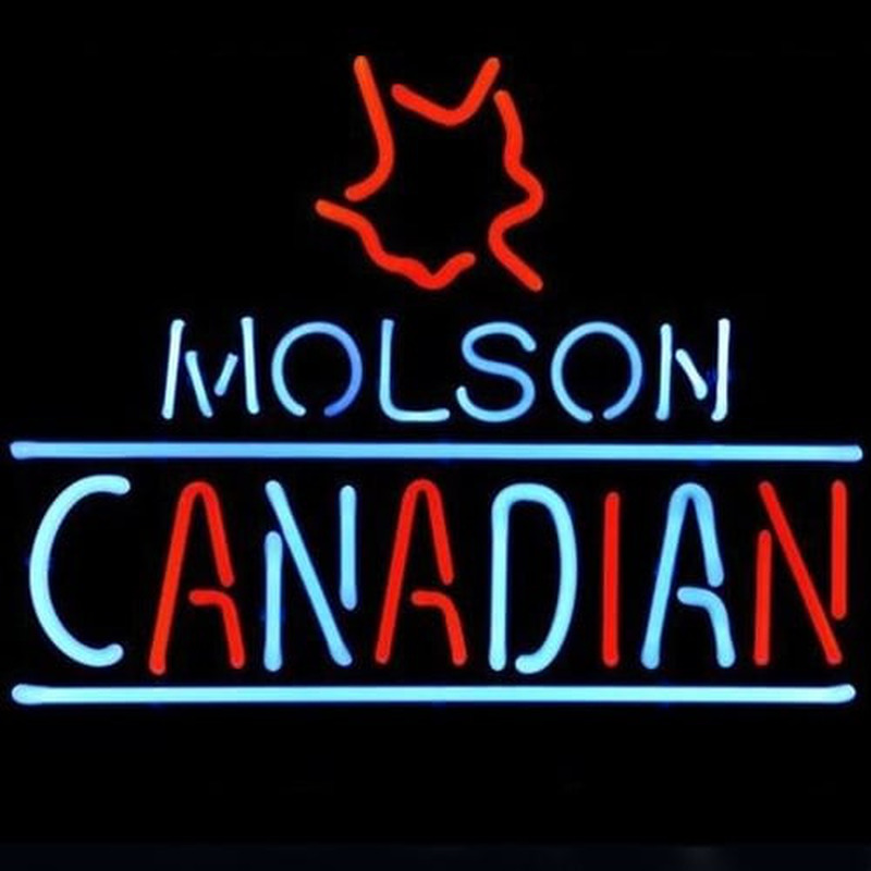 Molson Canadian Bier Bar Open Neonreclame