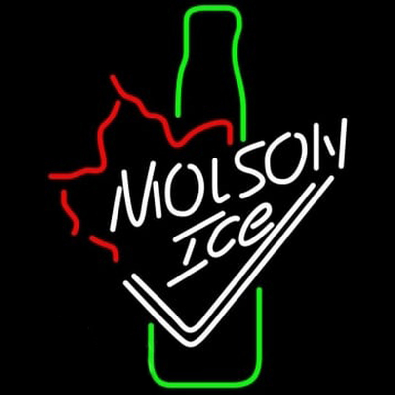Molson Ice Bottle Neonreclame