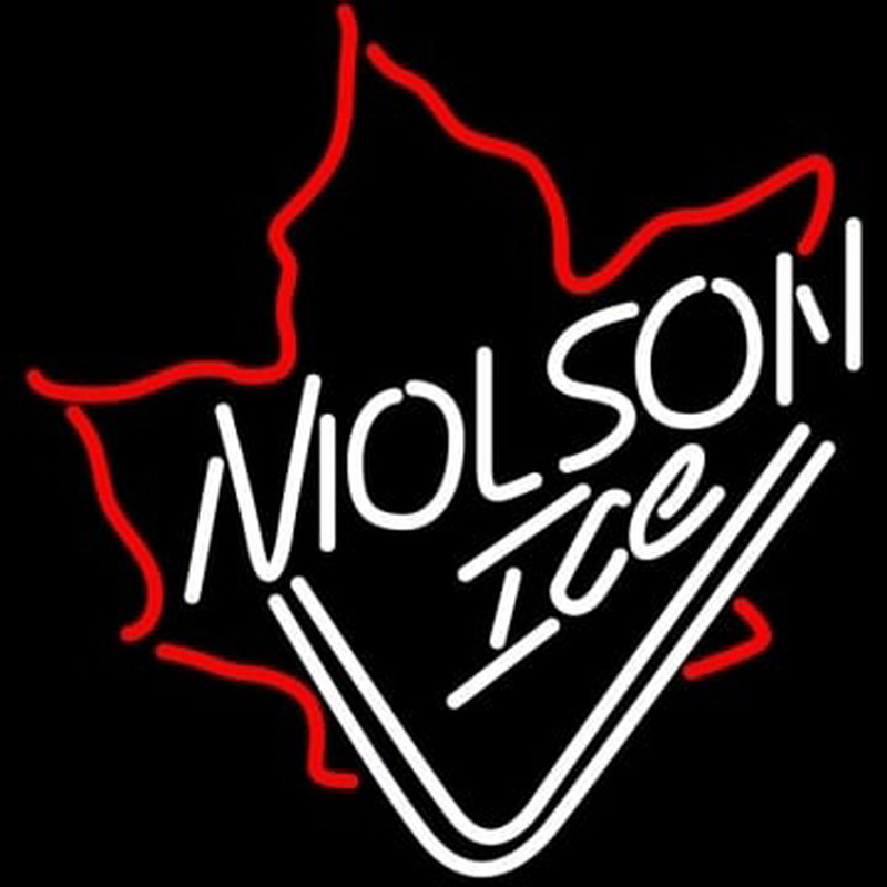 Molson Ice Mapleleaf Neonreclame