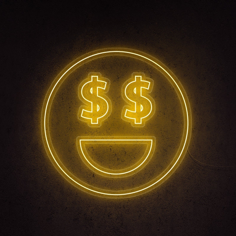 Money Eyes Neonreclame