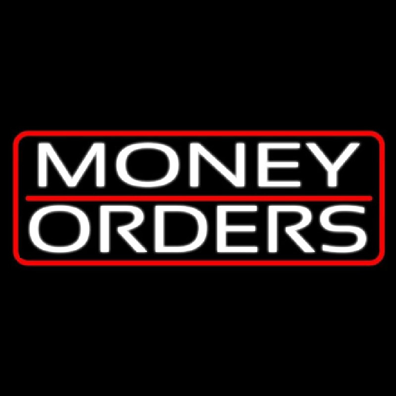 Money Orders With Red Border And Line Neonreclame