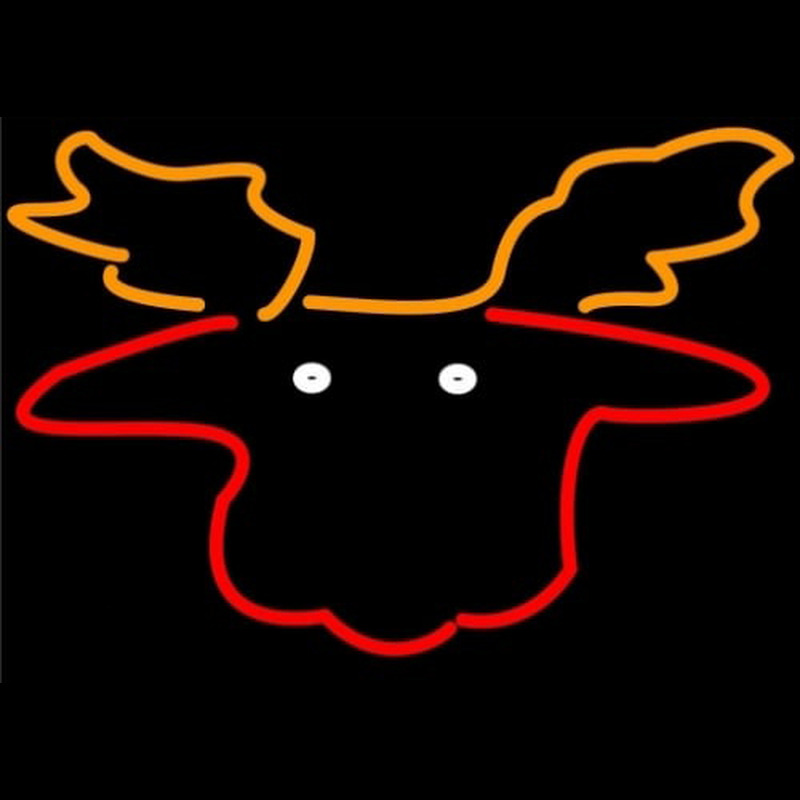 Moose Head with Logo Neonreclame