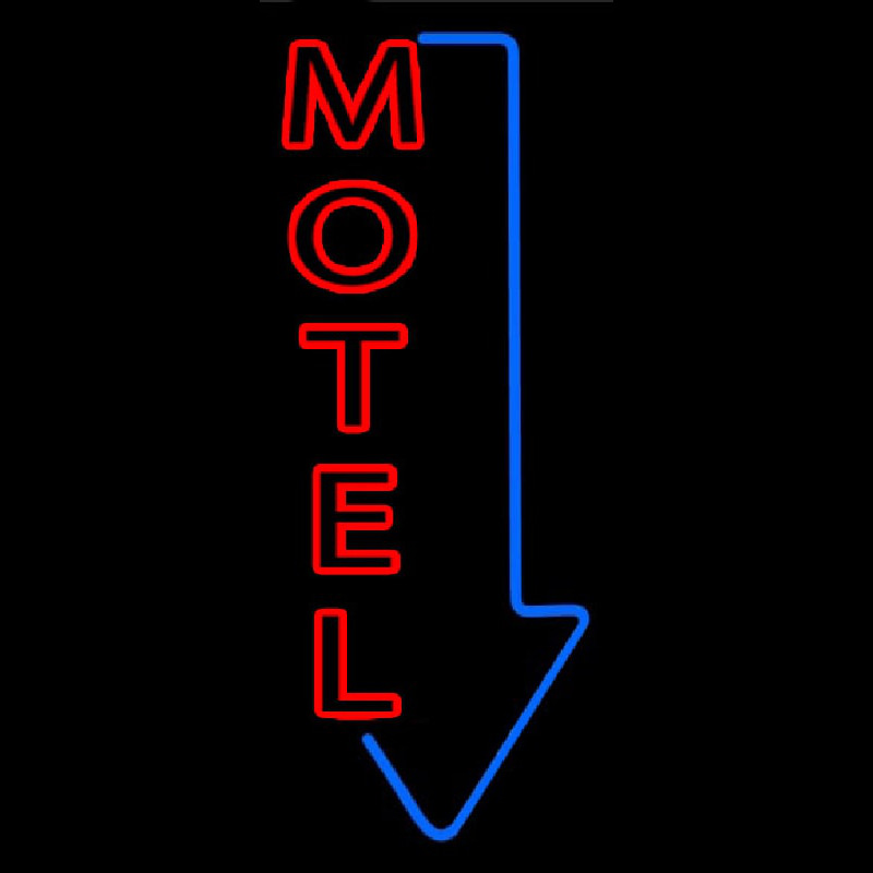 Motel With Down Arrow Neonreclame
