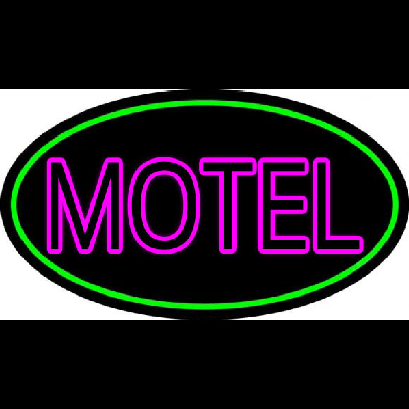 Motel With Green Border Neonreclame