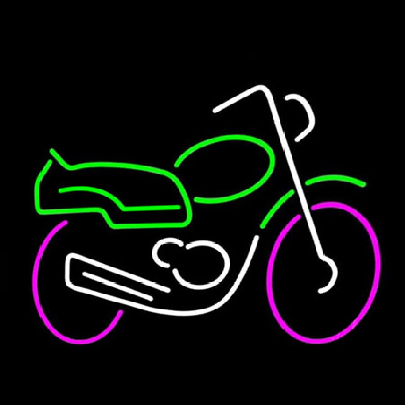Motorcycle Multicolored Logo Neonreclame