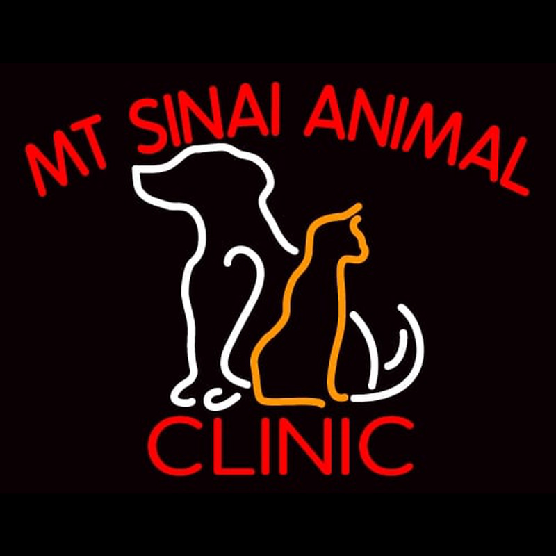 Mt Sinai Animal Clinic Neonreclame