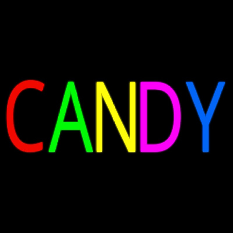 Multi Colored Block Candy Neonreclame