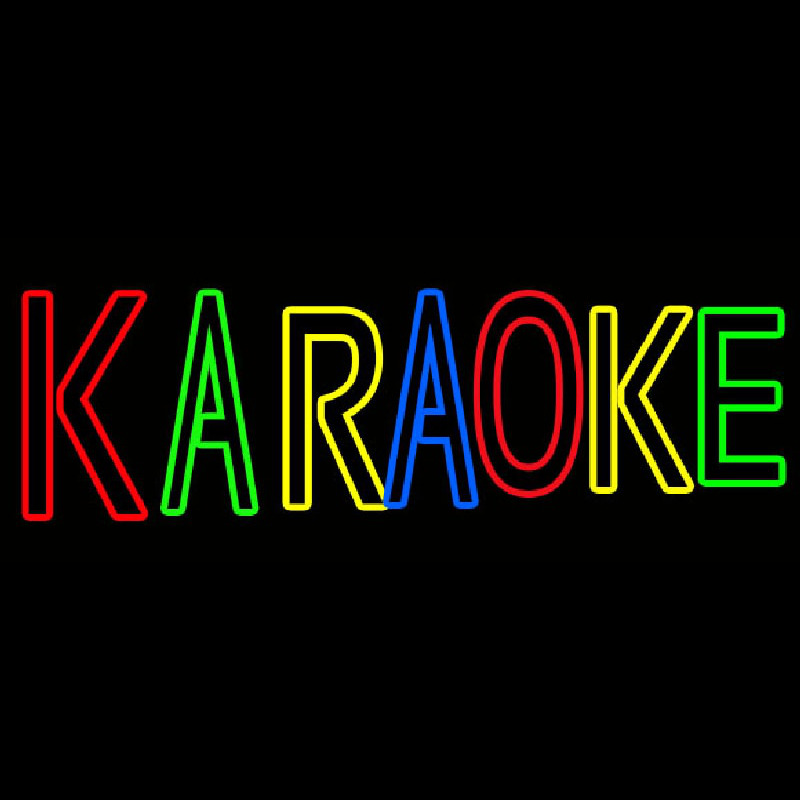 Multi Colored Karaoke Neonreclame