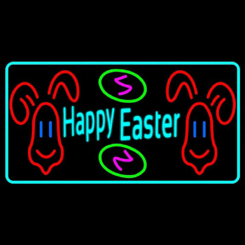 Multicolor Happy Easter 2 Neonreclame