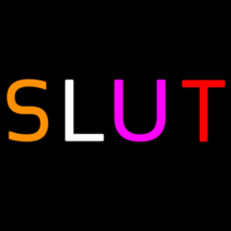 Multicolor Sluts Neonreclame