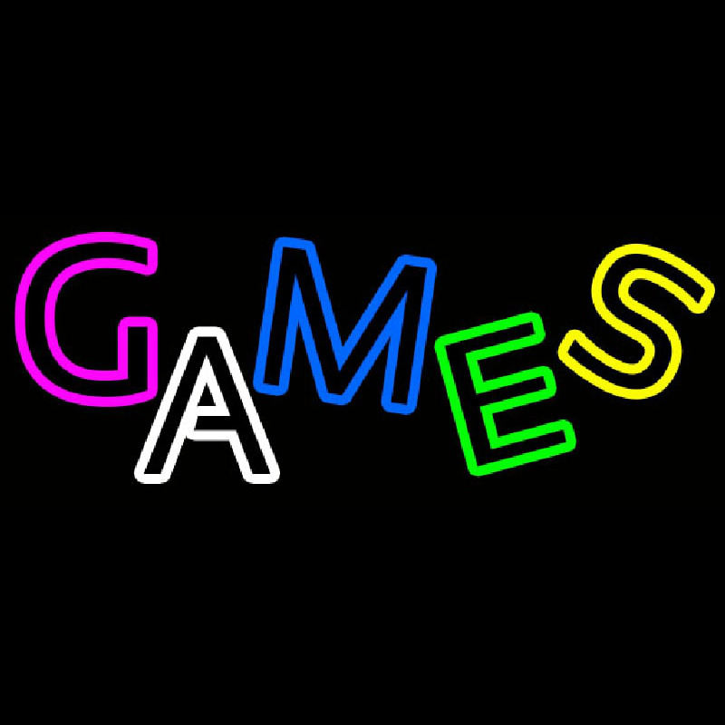 Multicolored Games Neonreclame