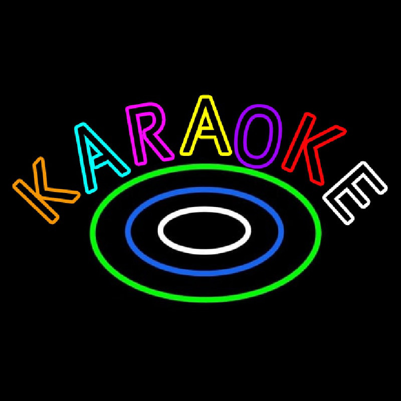 Multicolored Karaoke Neonreclame