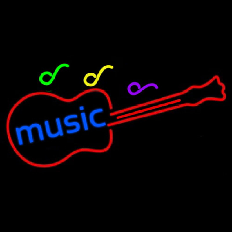 Music Guitar Neonreclame