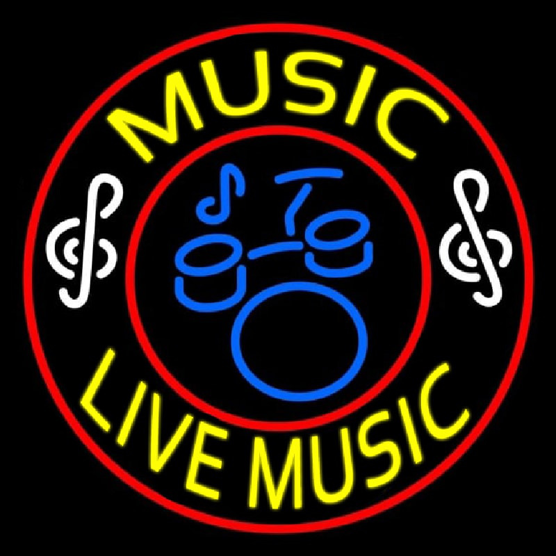 Music Live Neonreclame