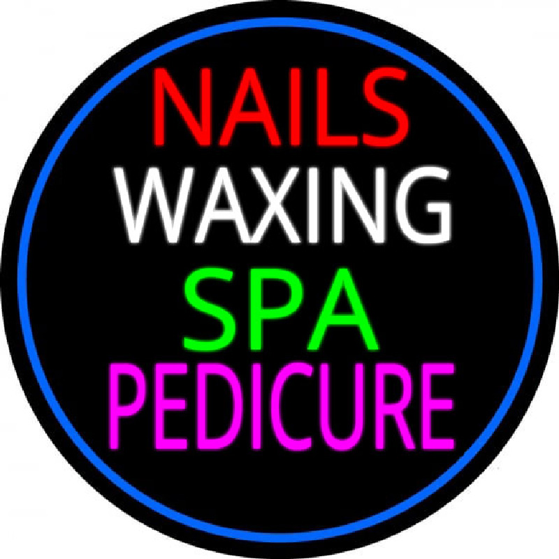 Nails Wa ing Spa Pedicure Neonreclame