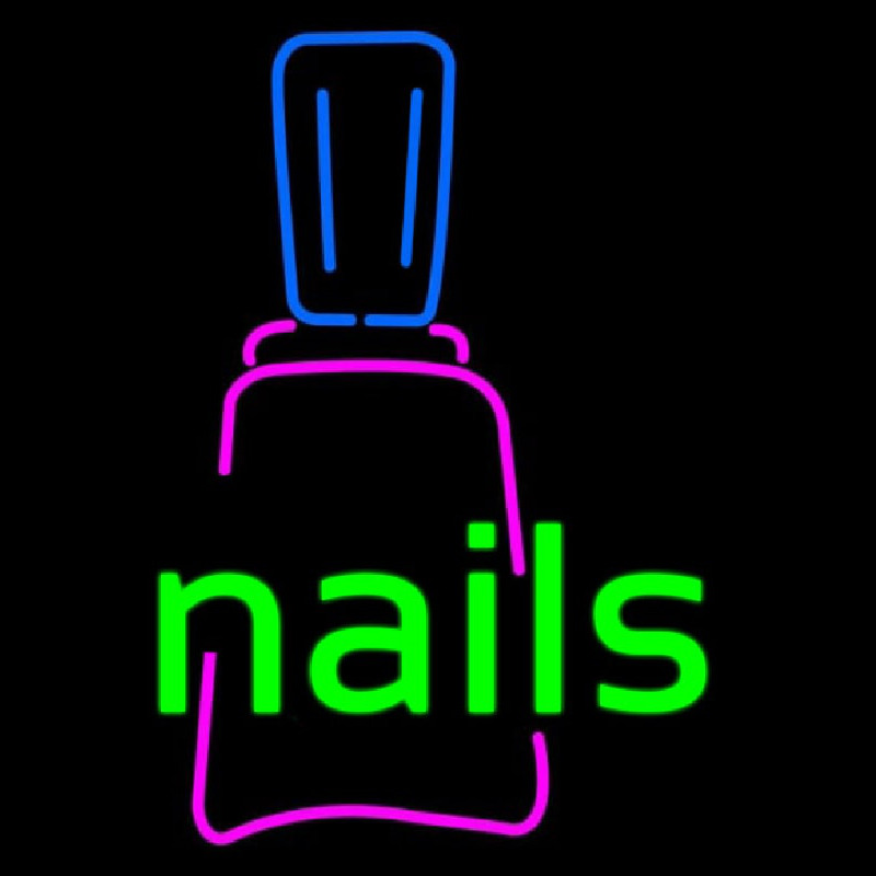 Nails With Nail Logo Neonreclame