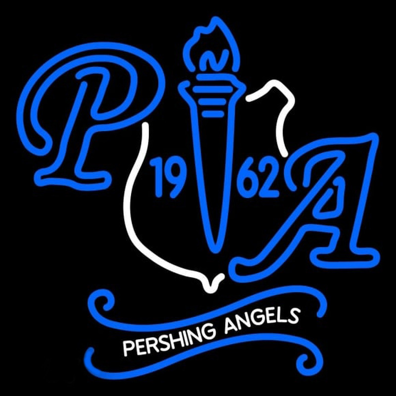 National Society of Pershing Angels Inc Logo Neonreclame