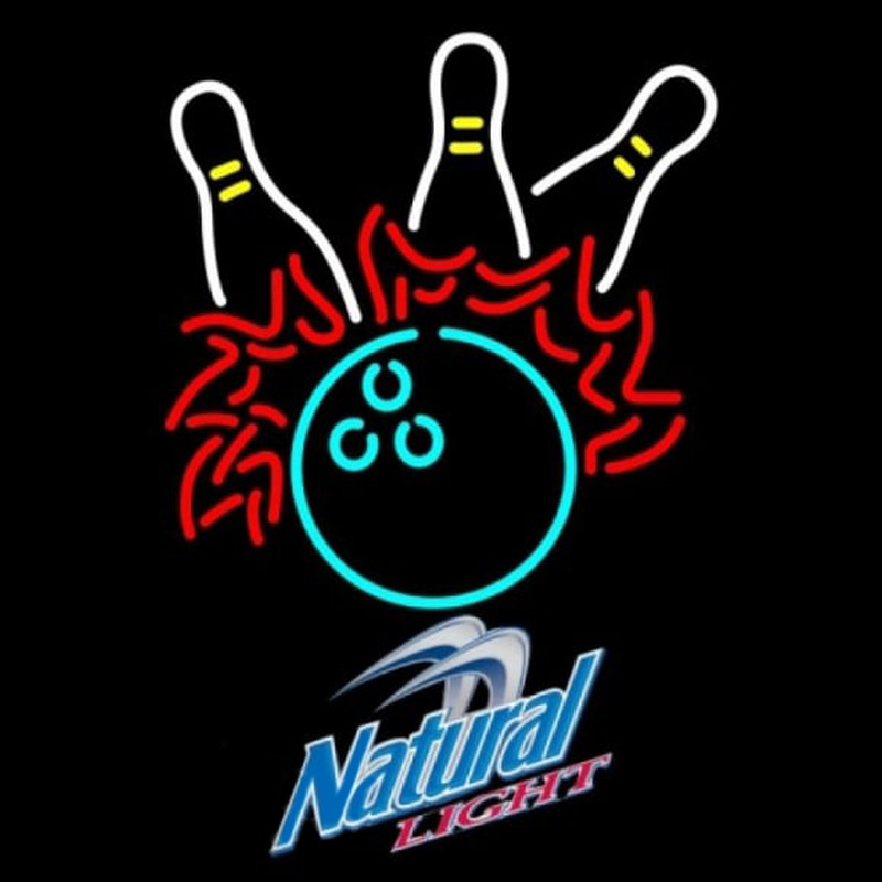 Natural Light Bowling Pool Beer Sign Neonreclame