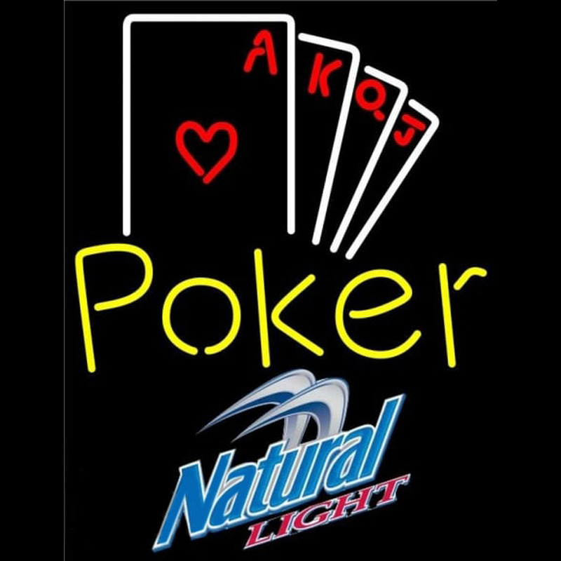 Natural Light Poker Ace Series Beer Sign Neonreclame