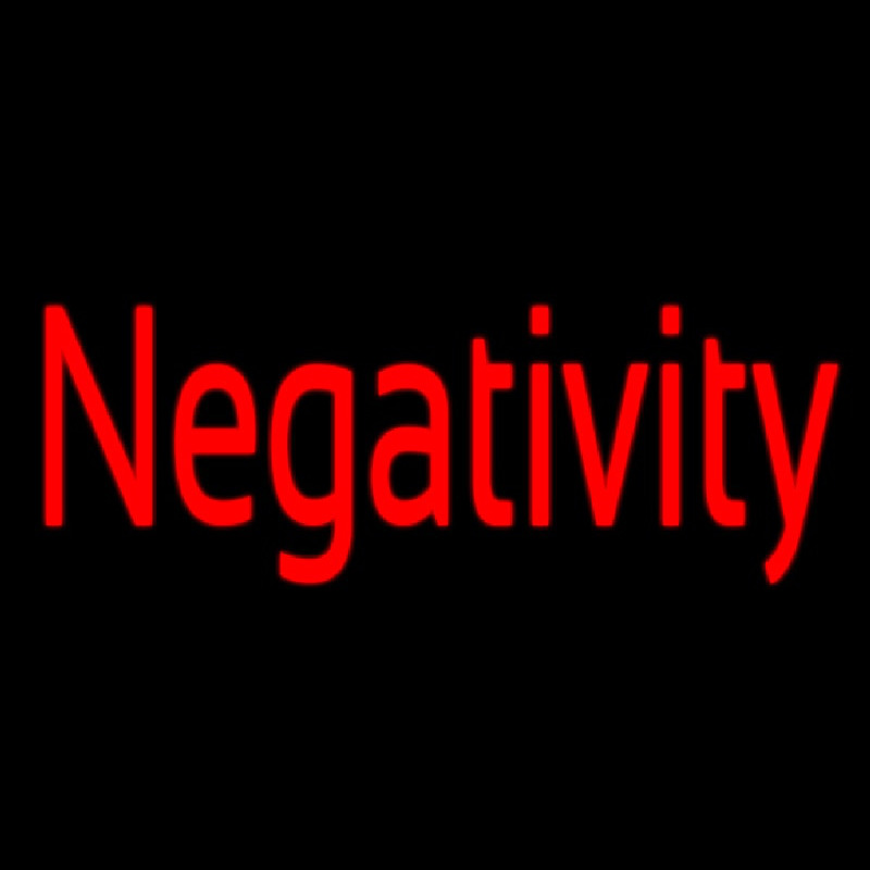Negativity Neonreclame