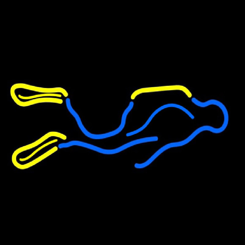 Neon Scuba Diver Neonreclame
