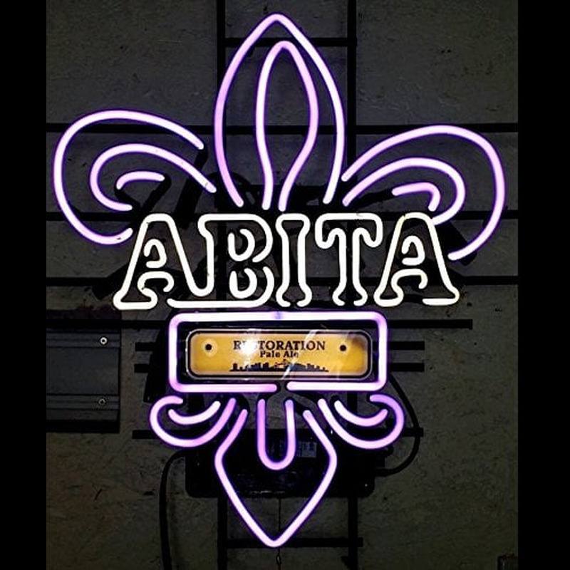 New Abita Restoration Pale Ale Nola Purple Man Cave Neonreclame