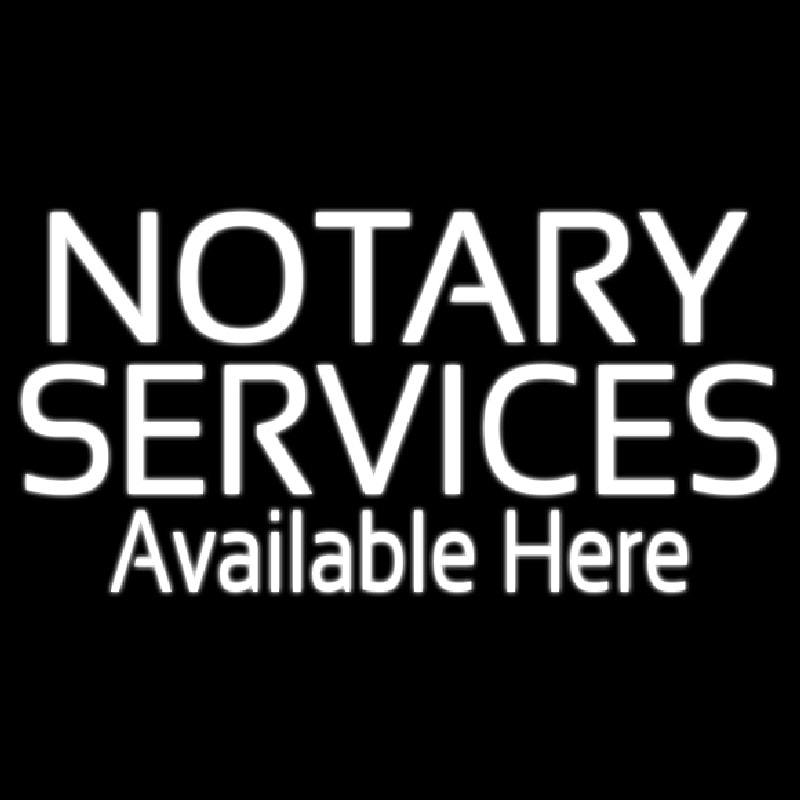Notary Services Available Here Neonreclame