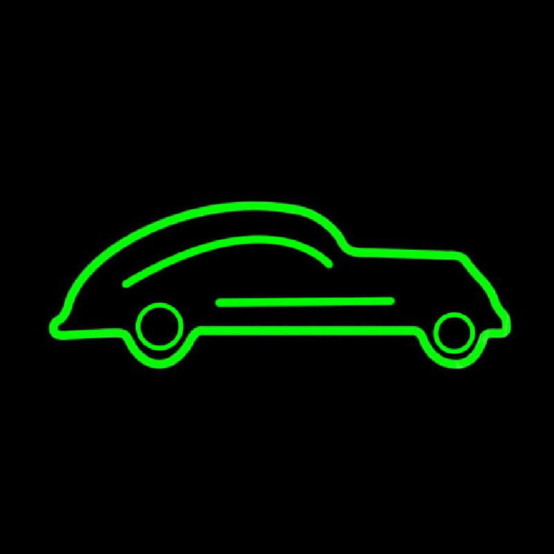 Old Green Car Neonreclame