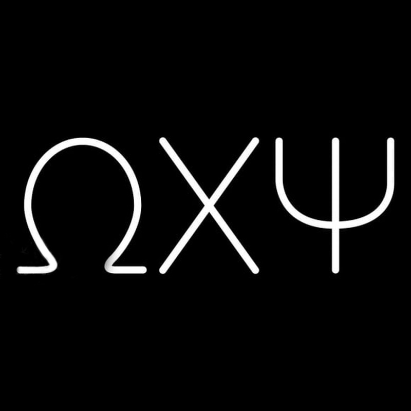 Omega Chi Psi Neonreclame