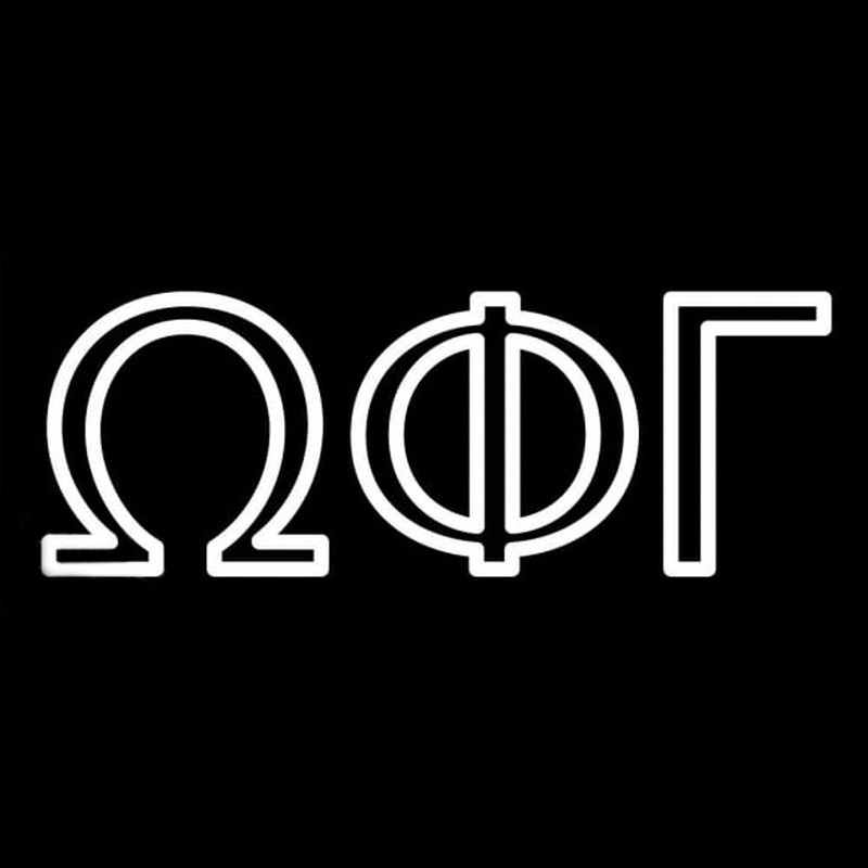 Omega Phi Gamma Neonreclame