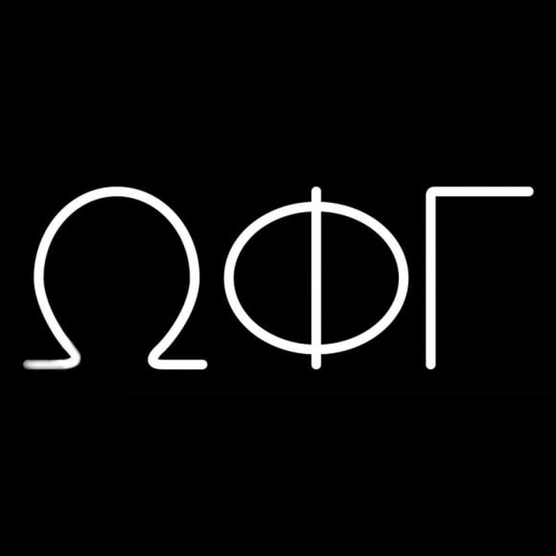 Omega Phi Gamma Neonreclame