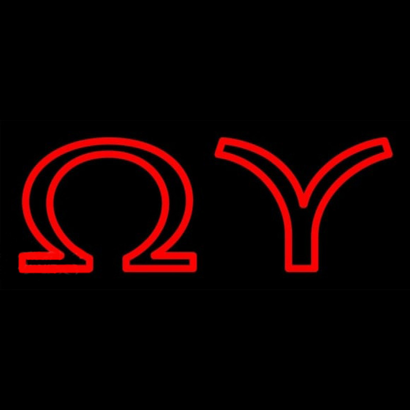Omega Upsilon Neonreclame