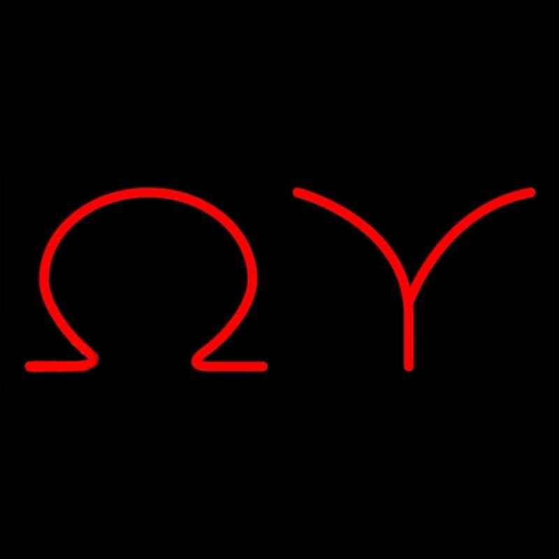 Omega Upsilon Neonreclame