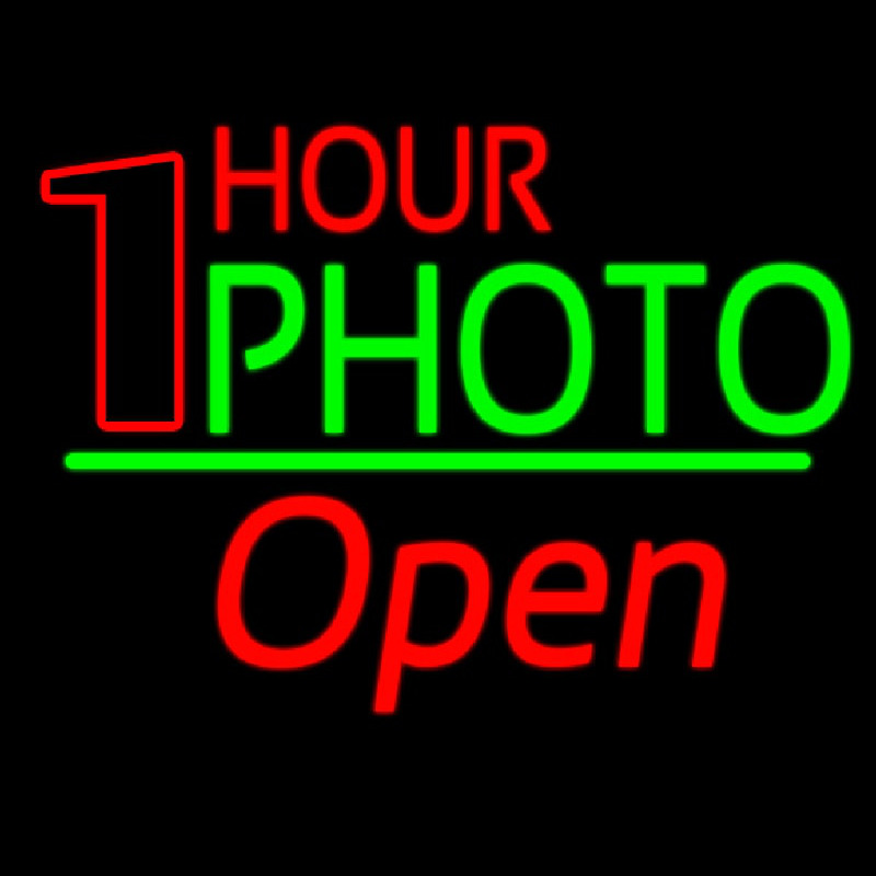 One Hour Photo Open 2 Neonreclame