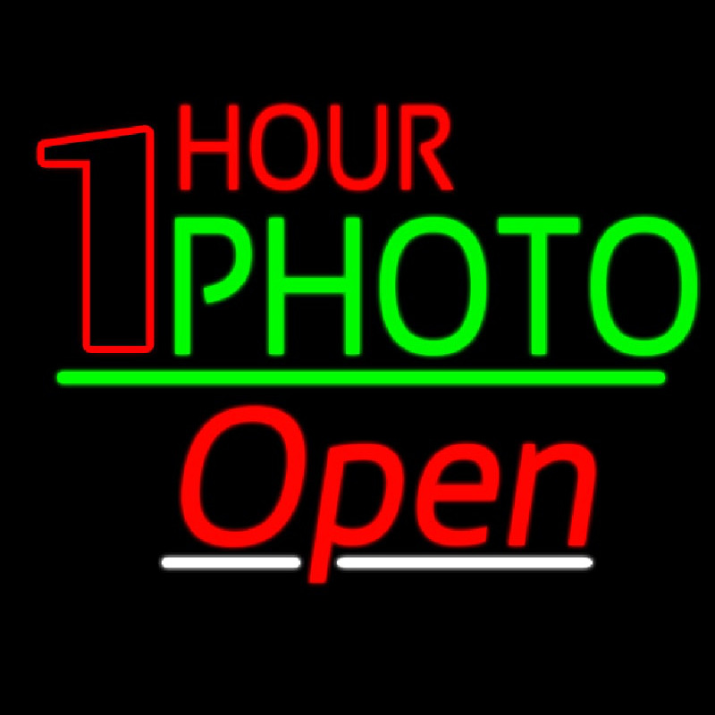 One Hour Photo Open 3 Neonreclame