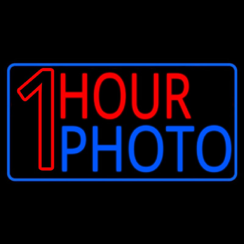 One Hour Photo With Border Neonreclame