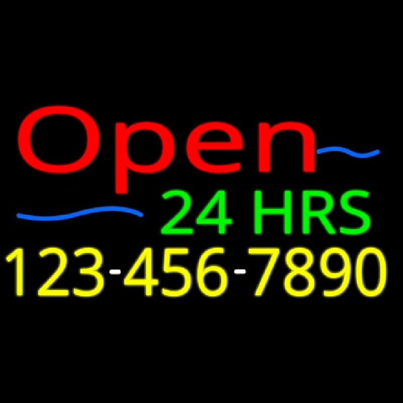 Open 24 Hrs Neonreclame