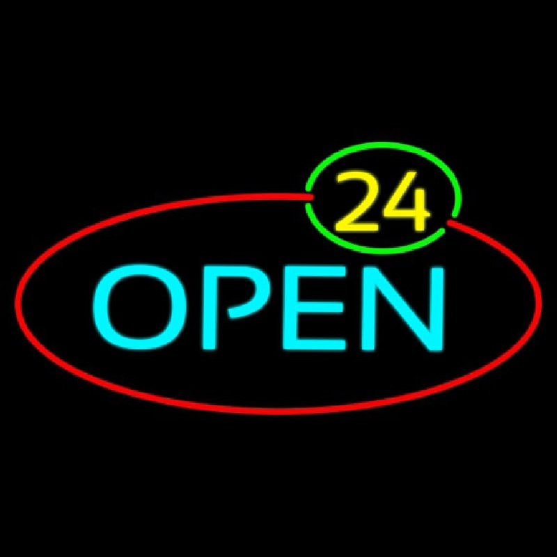 Open 24 Neonreclame