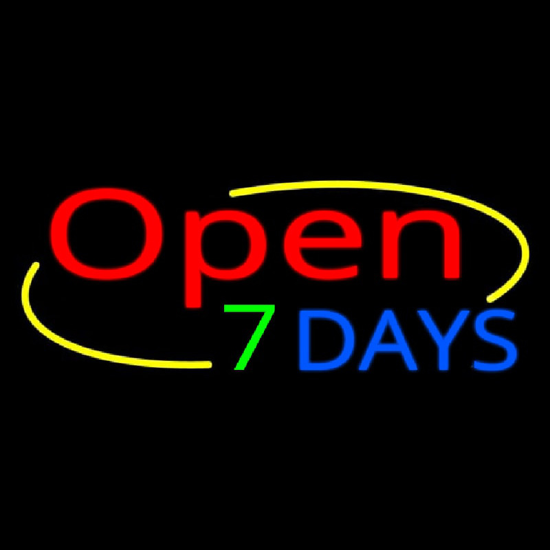 Open 7 Days Neonreclame