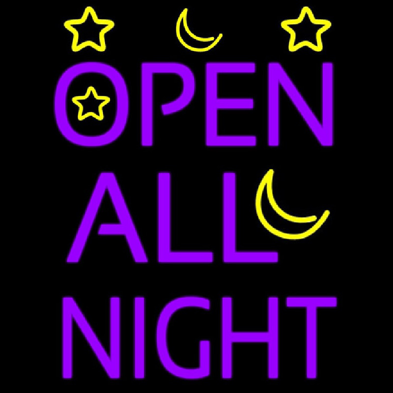 Open All Night Neonreclame