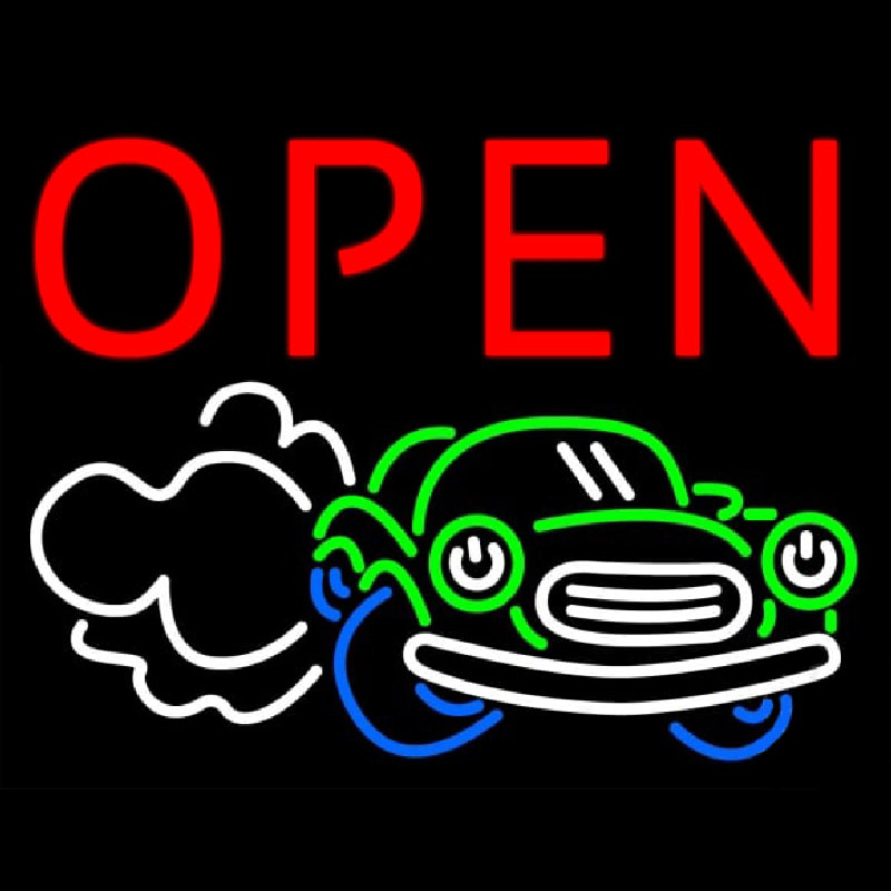 Open Car Neonreclame