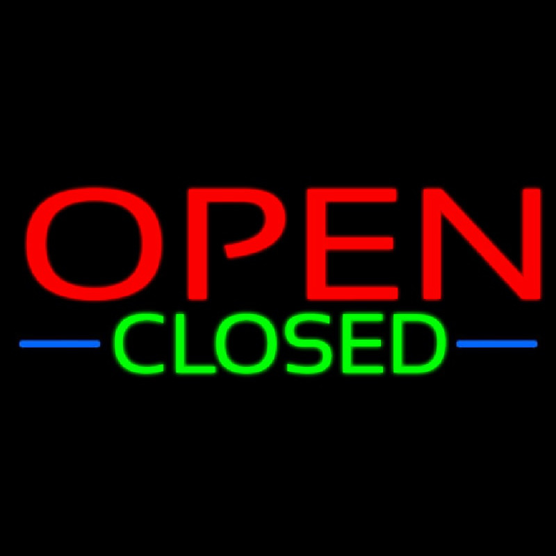 Open Closed Neonreclame