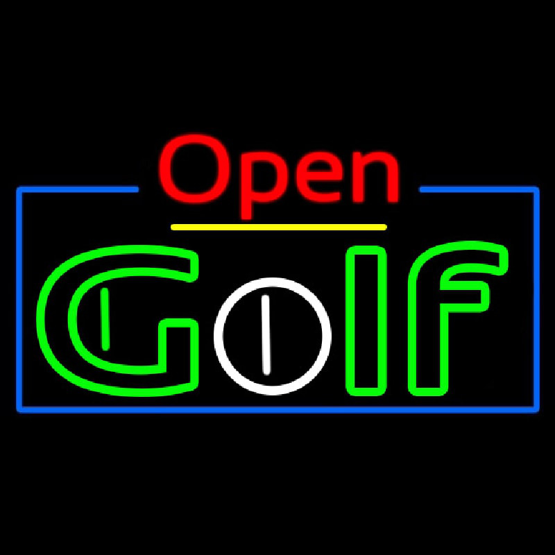 Open Golf Neonreclame