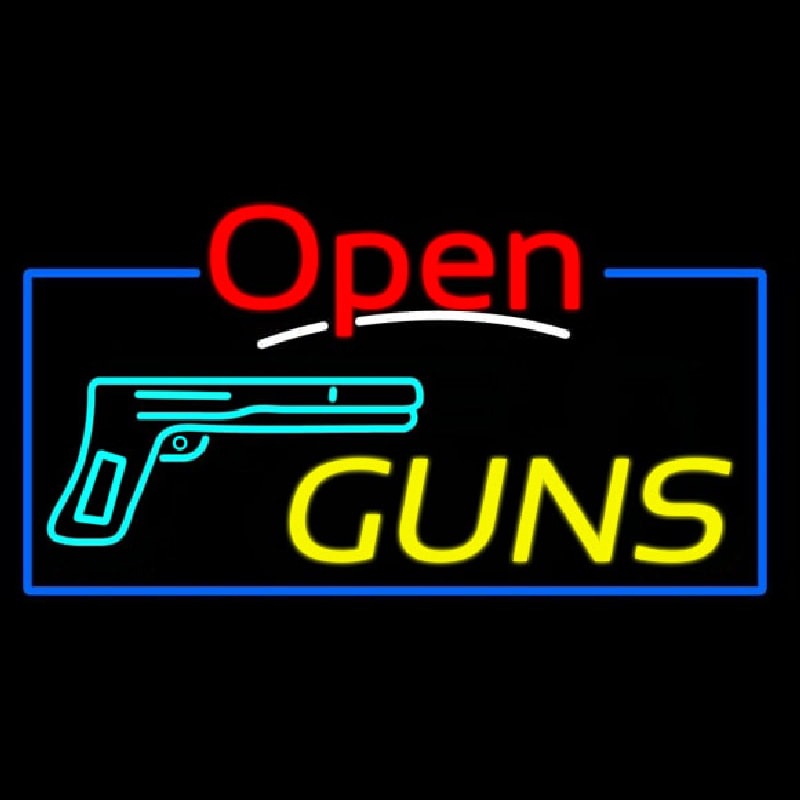 Open Guns Neonreclame