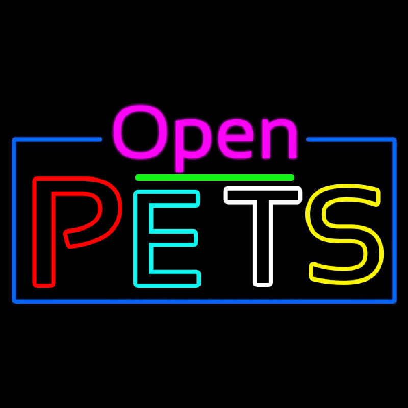 Open Pets Neonreclame