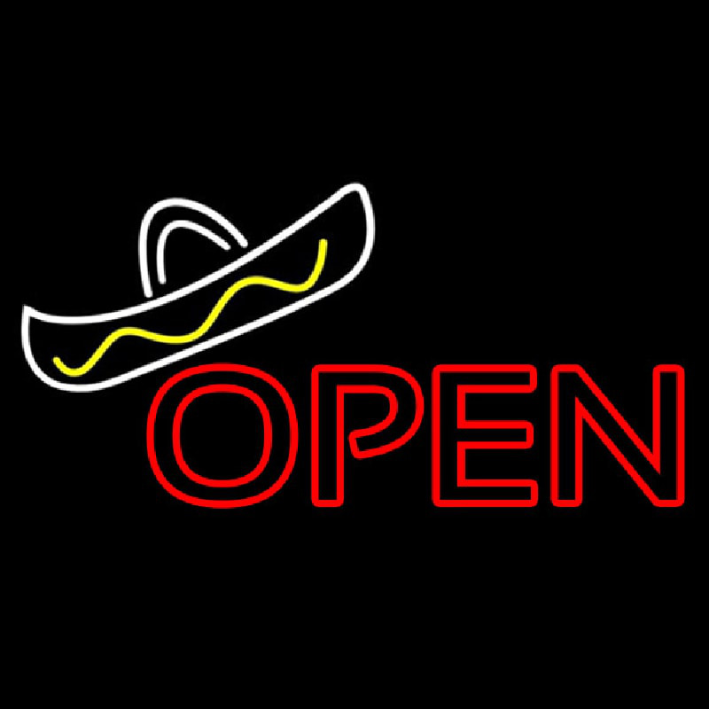 Open Sombrero Neonreclame